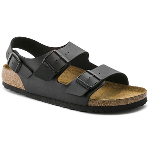 BIRKENSTOCK MILANO BIRKO FLOR 034793 NARROW FIT<br>Noir