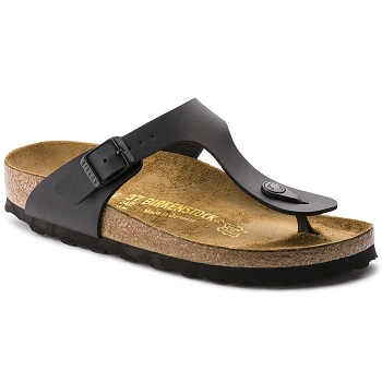 BIRKENSTOCK GIZEH BIRKO FLOR 43661<br>Noir