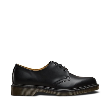 DOC MARTENS 1461 PW BLACK SMOOTH 10078001 <br> Noir