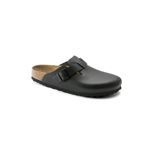 BIRKENSTOCK BOSTON CUIR LISSE 60193 NARROW FIT <br> Noir