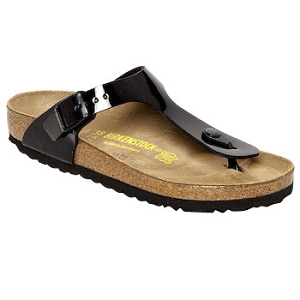 BIRKENSTOCK GIZEH BIRKOFLOR 43661 REGULAR FIT<br>Vernis