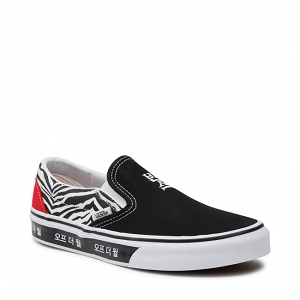 VANS CLASSIC SLIP ON KOREAN TYPOGRAPHY<br>Noir