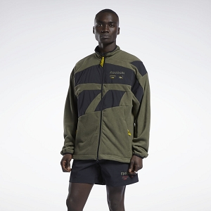 REEBOK TEXTILE CL Q1 VECTOR JACKET ARMGRN H54403<br>Marron