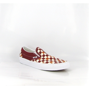 VANS CLASSIC SLIP ON TRI TONE CHECK RED VN000D5PCJH1<br>Rouge