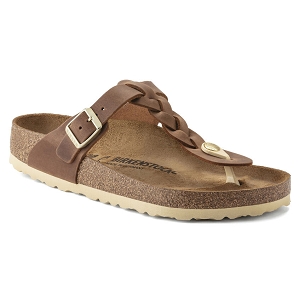 BIRKENSTOCK GIZEH BRAIDED FL 1021336<br>Marron