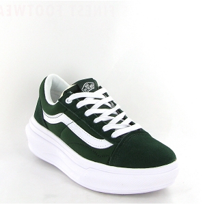 VANS UA OLD SKOOL OVERT CC DARK GREENWHITE<br>Vert