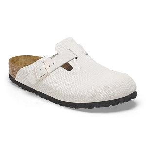 BIRKENSTOCK BOSTON SUEDE CORDUROY 1025270<br>Blanc