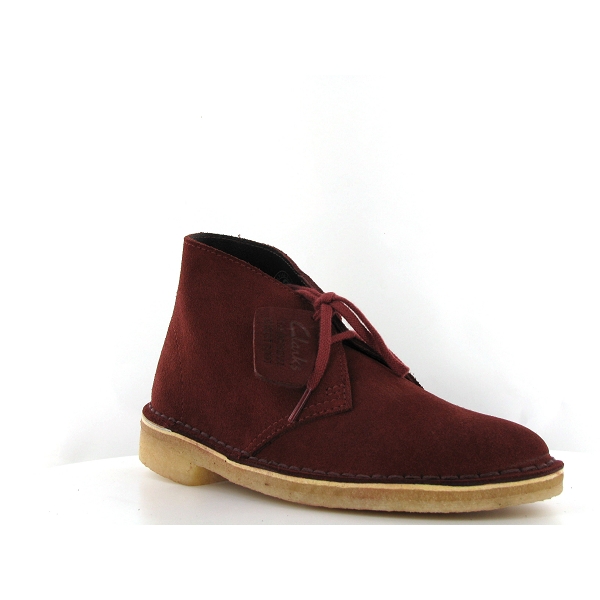 Clarks originals famille desert boot bordeaux9688803_2