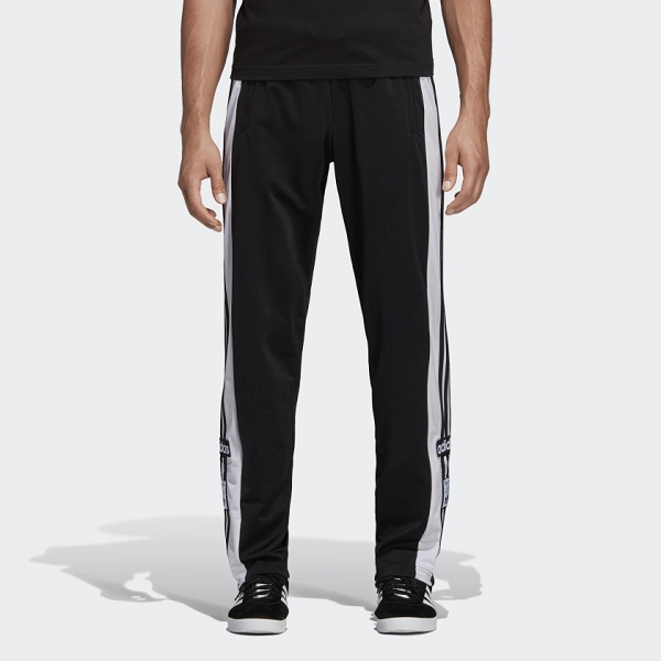 Adidas textile pantalon snap pants black dv1593 noir