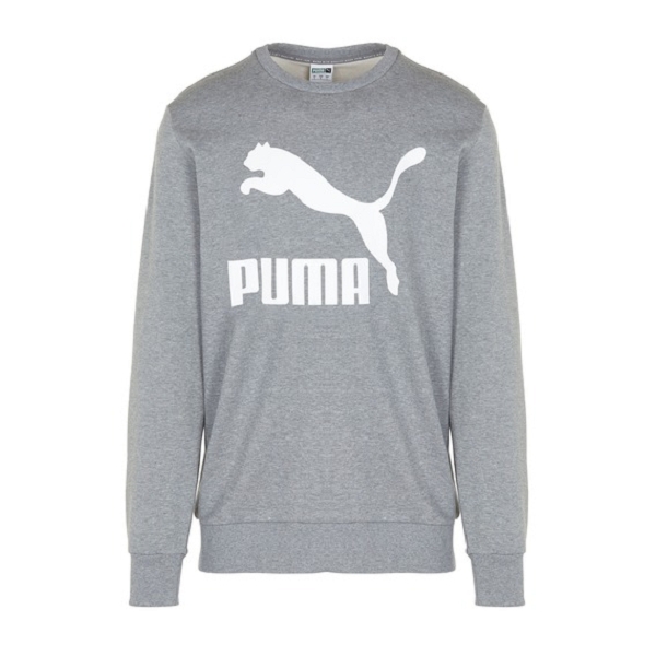 Puma  textile sweat classic logo crew gris