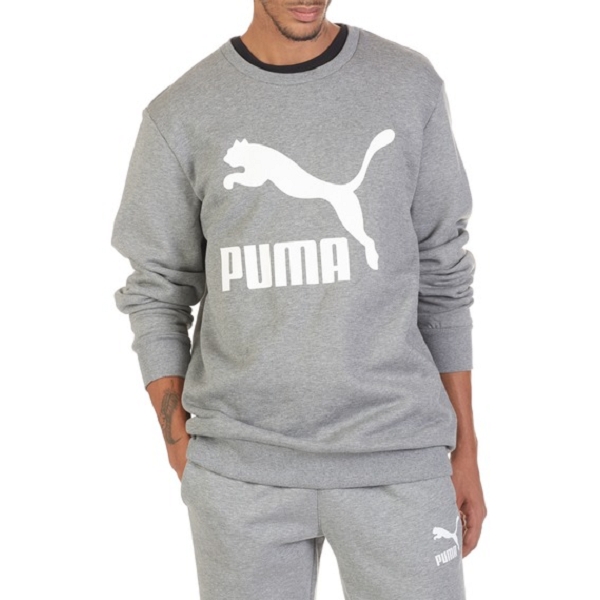 Puma  textile sweat classic logo crew grisA187601_3