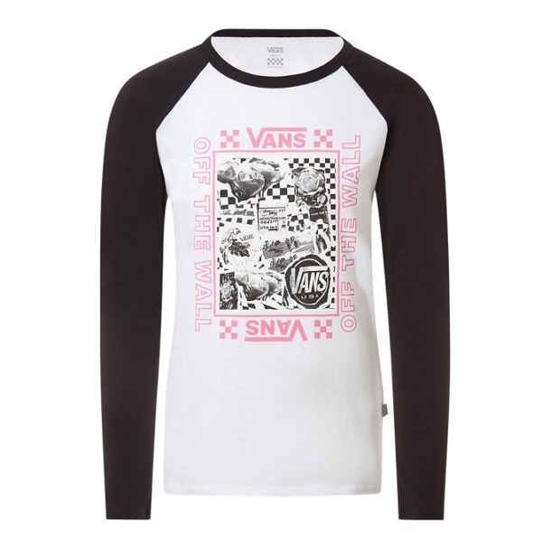 Vans textile tee shirt lady vans sting ls noir