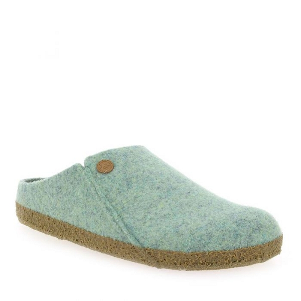 Birkenstock mules zermatt wool felt 1025102 vert