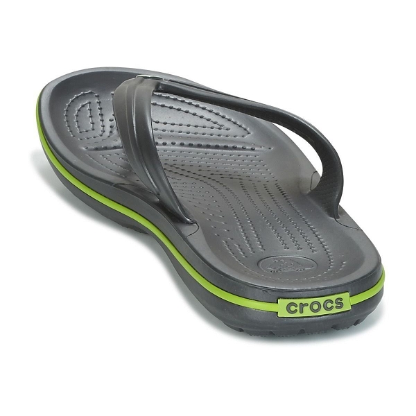 Crocs claquettes crocband flip grisB203401_4