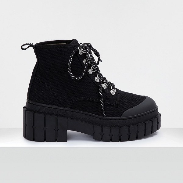 No name bottines et boots kross low boots big canvas noir