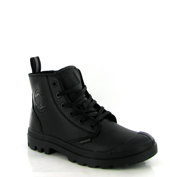 Palladium bottines et boots pampa zip leather ess noir