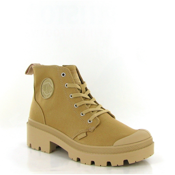 Palladium bottines et boots pallabase twill marron