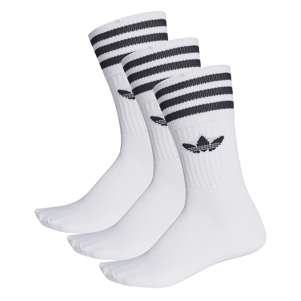 Adidas textile famille solid crew sock s21489 blanc