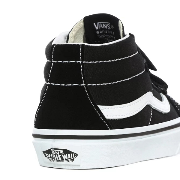 Vans enfant sneakers sk8 reissue v black true white vn00018t6bt1 noirD074401_4