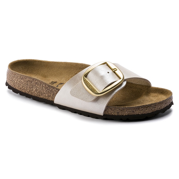 Birkenstock mules madrid big buckle bf 1015279 blanc