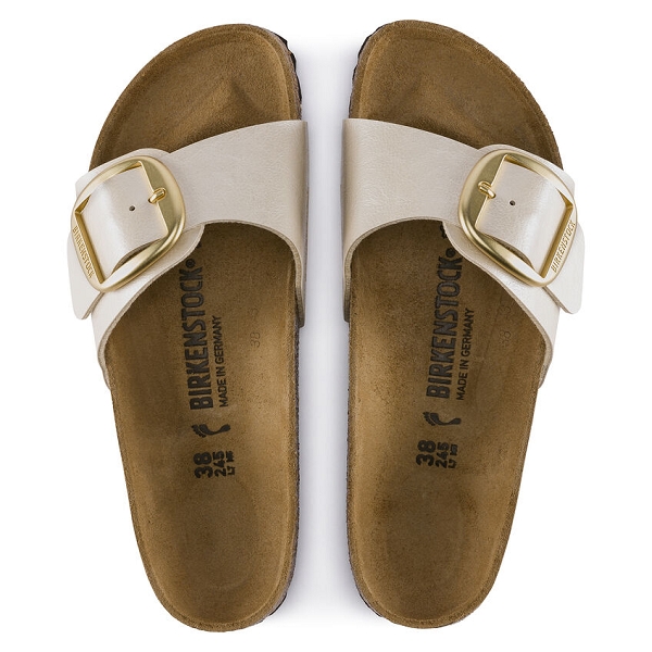 Birkenstock mules madrid big buckle bf 1015279 blancD112801_3