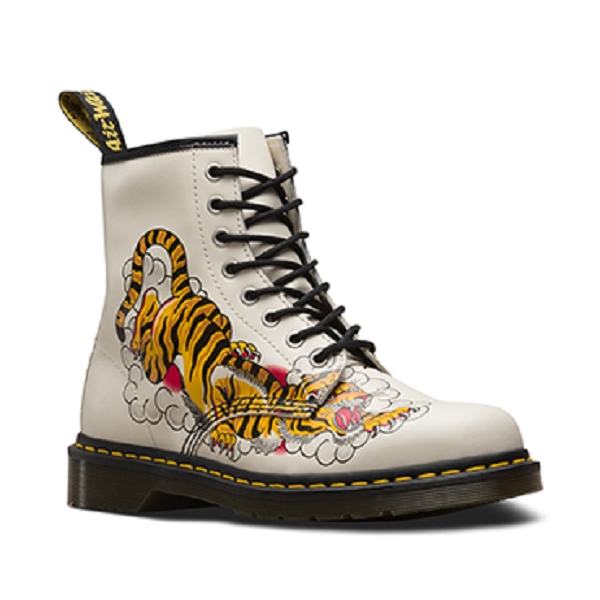 Doc martens bottines et boots 1460 grez grez backhand blanc