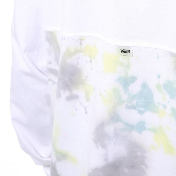 Vans textile tee shirt elevated tie dy vn0a49k8wht1 blancE061101_4