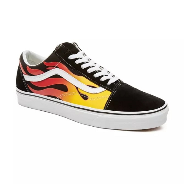 Vans sneakers old skool flame vn0a38g1phn1 noirE108301_2