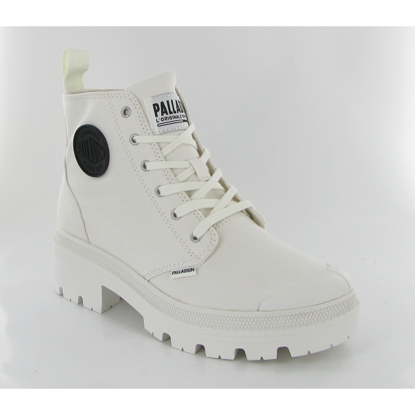 Palladium bottines et boots pallabase twill blanc