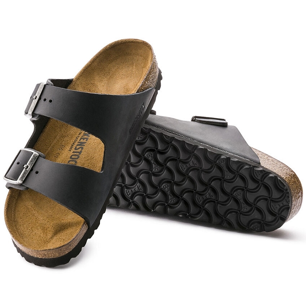 Birkenstock mules arizona 552113 nu oiled black noirE189001_5