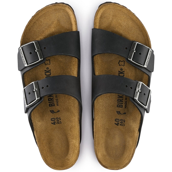 Birkenstock mules arizona 552113 nu oiled black noirE189001_6