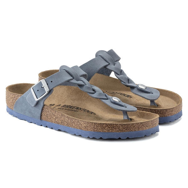 Birkenstock nu pieds et sandales gizeh braided fl 1021361 bleuE189601_2