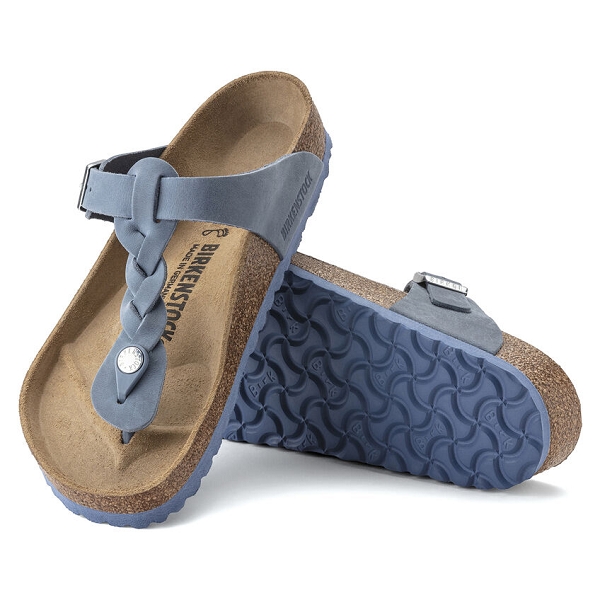 Birkenstock nu pieds et sandales gizeh braided fl 1021361 bleuE189601_4