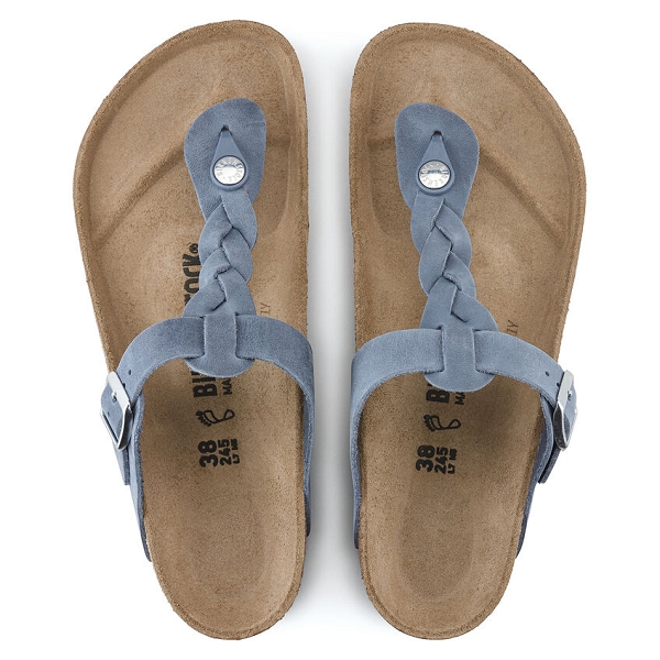 Birkenstock nu pieds et sandales gizeh braided fl 1021361 bleuE189601_5