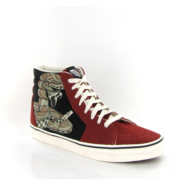 Vans sneakers sk8 hi snake vn0a7q5nb6k rouge