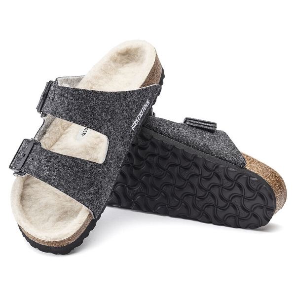 Birkenstock mules arizona feutre de laine 1019488 grisE218701_4