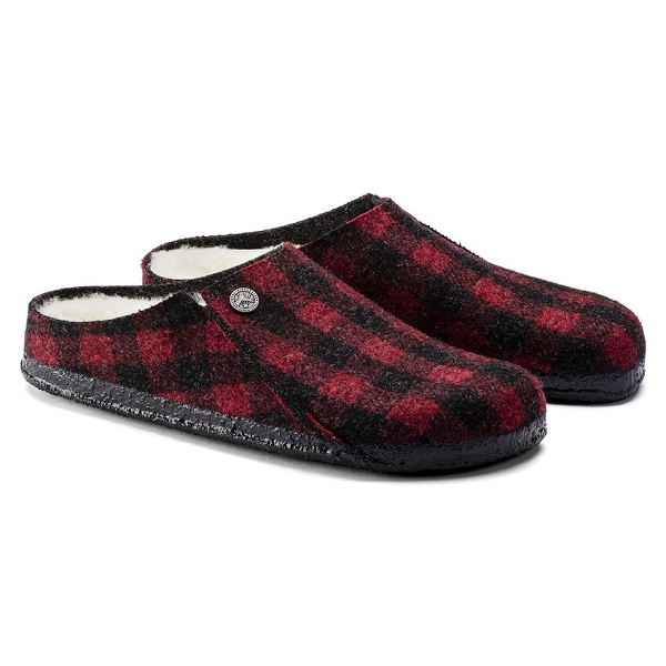 Birkenstock mules zermatt rivet plaid red 1017542 rougeE232901_3