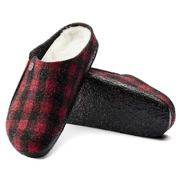 Birkenstock mules zermatt rivet plaid red 1017542 rougeE232901_4