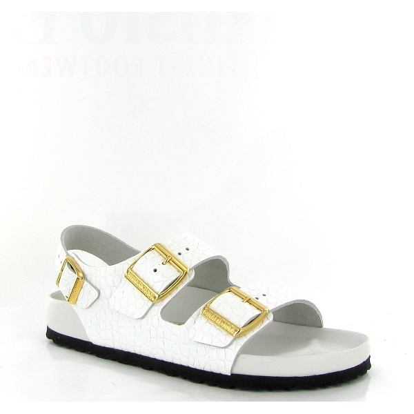 Birkenstock nu pieds et sandales milano rivet logo 1024235 blanc