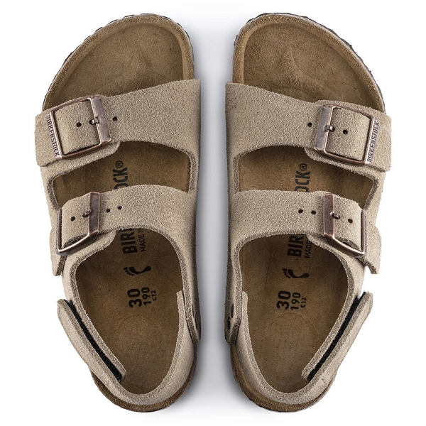 Birkenstock nu pieds et sandales milano kids 1021723 marronE267601_4