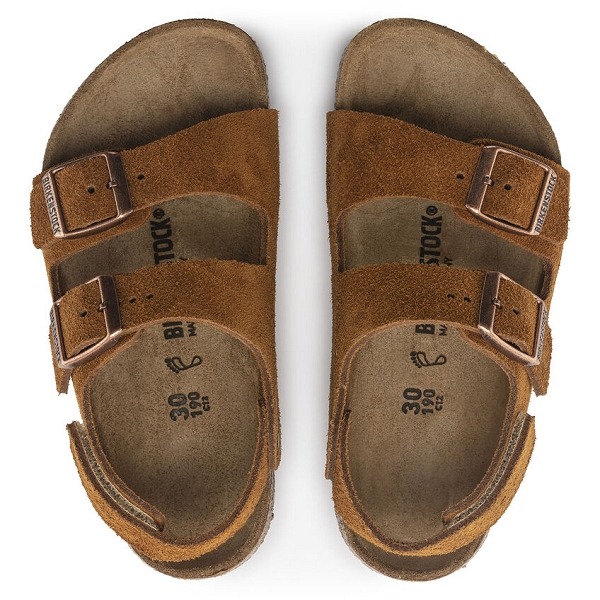Birkenstock nu pieds et sandales milano kids 1024461 marronE267701_2