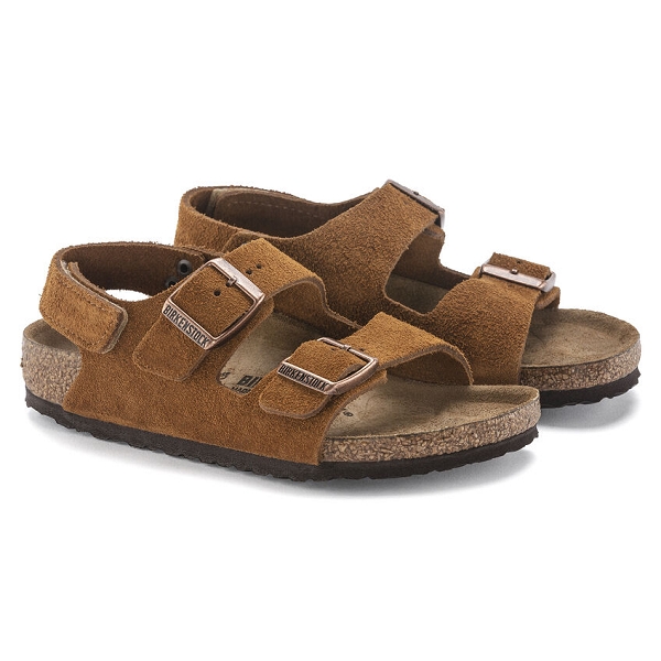 Birkenstock nu pieds et sandales milano kids 1024461 marronE267701_3