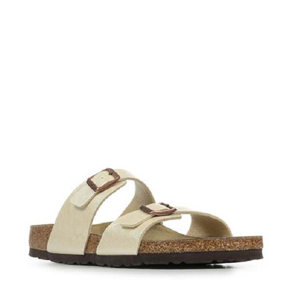 Birkenstock mules sydney graceful pearl white 1016171 blanc