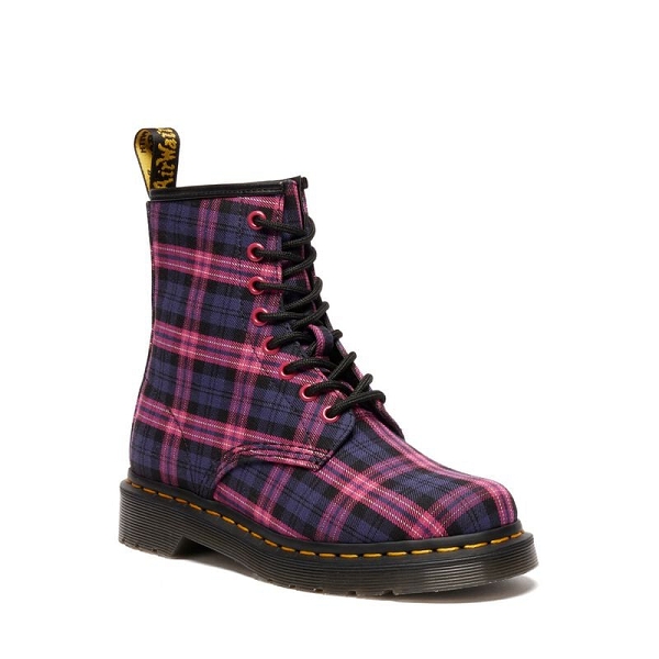 Doc martens bottines et boots 1460 tartan pink multi 41969650 rose