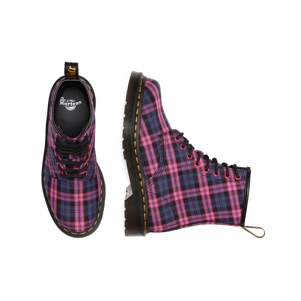 Doc martens bottines et boots 1460 tartan pink multi 41969650 roseE428901_3