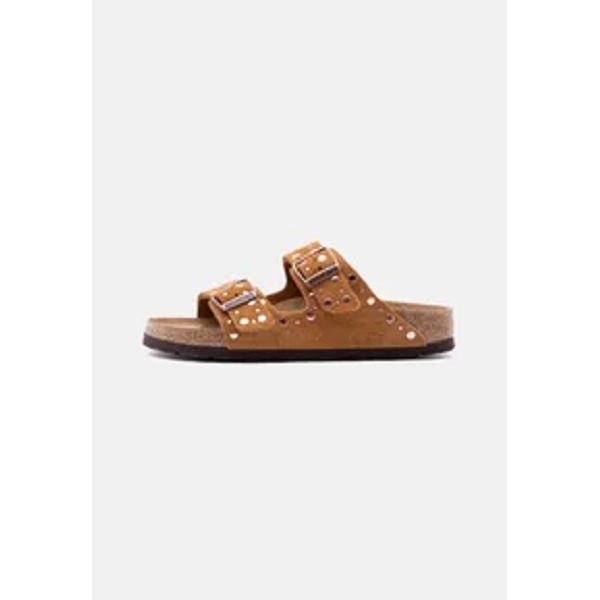 Birkenstock mules arizona rivet suede 1031731 camelE446301_2