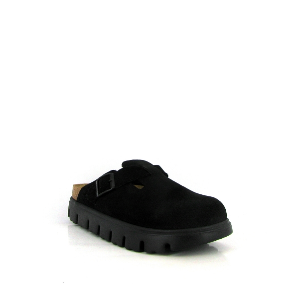 Birkenstock sabot boston chunky suede 1028317 noir