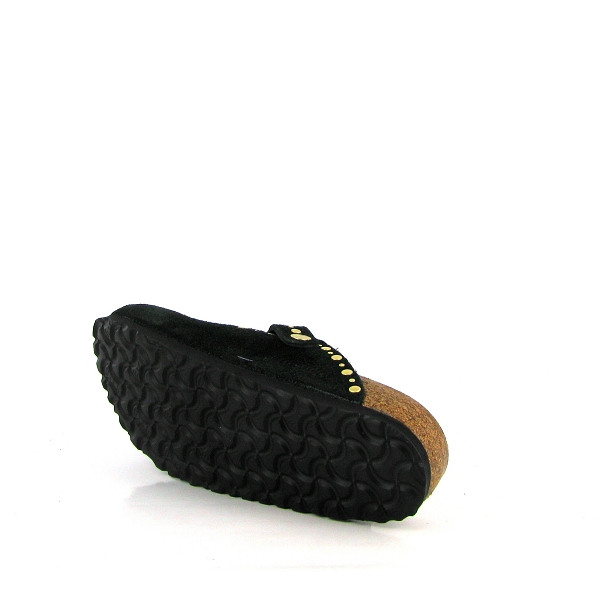 Birkenstock sabot boston rivets suede 1030491 noirE447301_4