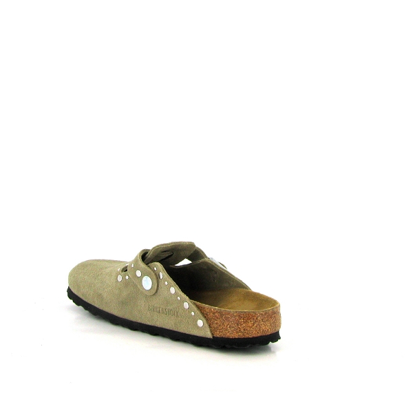Birkenstock sabot boston rivets suede 1030418 marronE447501_3
