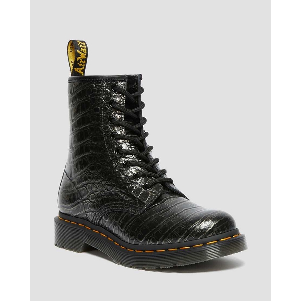 Doc martens bottines et boots 1460 wild croc emboss 27249029 noir